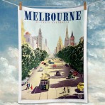 Linen Tea Towel | Melbourne Collins St Linen Tea Towel | Melbourne Collins St